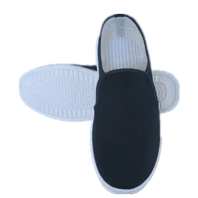 Anti-static four-hole shoes canvas work shoes breathable mesh shoes soft bottom winter men's and women's labor insurance dust-free shoes