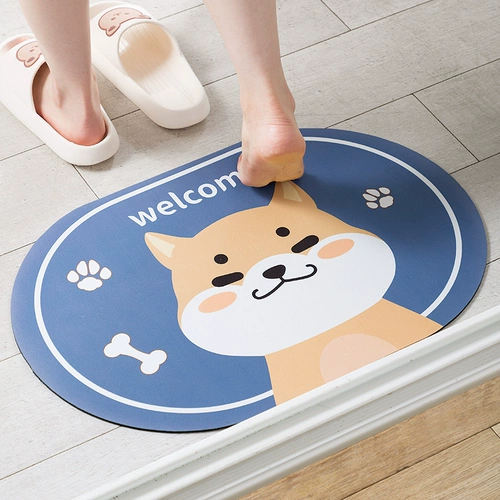 居家家 Пол ванной комнаты матовая грязь ванная дверь поглощение ноги накладки для туалетной душевой дверь входная дверь против прокладка