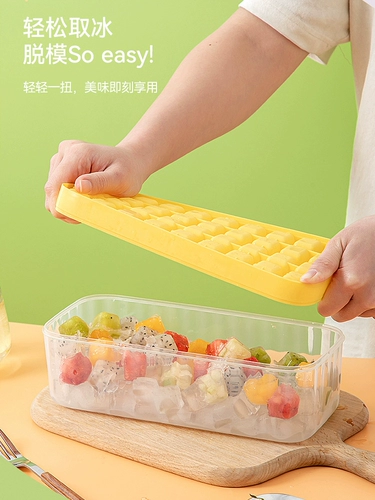 Шайба для льда, форма для кубиков льда, коробка для шайбы льда, бытовой круглый замороженный кубик льда, холодильник для хранения льда с крышкой, поднос для льда из старого дерева, поделки