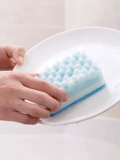 Двусторонная гигиеническая поролоновая губка для ванны для домашнего использования, увеличенная толщина