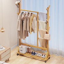 Do not take up space household wheeled movable ultra-narrow clothes hanger floor-standing indoor bedroom coat rack clothes drying rack dormitory