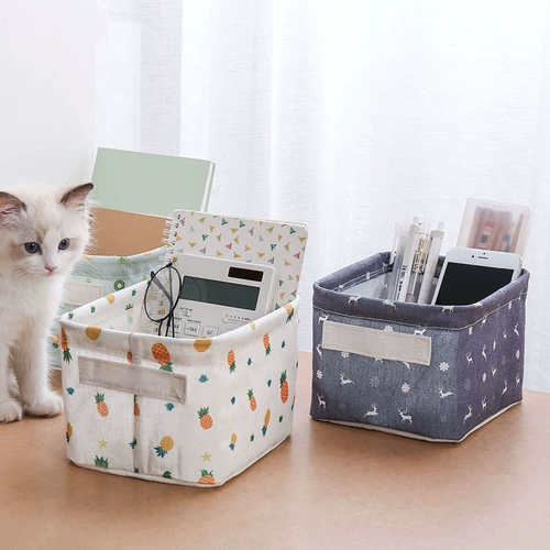 居家家 Настольная ткань, прямоугольная коробка для хранения, водонепроницаемый ящик для хранения, система хранения