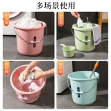 Вместительное и большое ведро для домашнего использования, комплект для школьников для стирки, пластиковый таз, увеличенная толщина