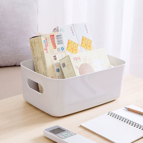 居家家 Настольная пластиковая коробка для хранения, ящик для хранения, корзина для хранения