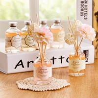 Бездымная ароматерапия из ротанга для дома, спальни, набор сухих цветов, ванная комната, туалет, бездымное эфирное масло лаванды