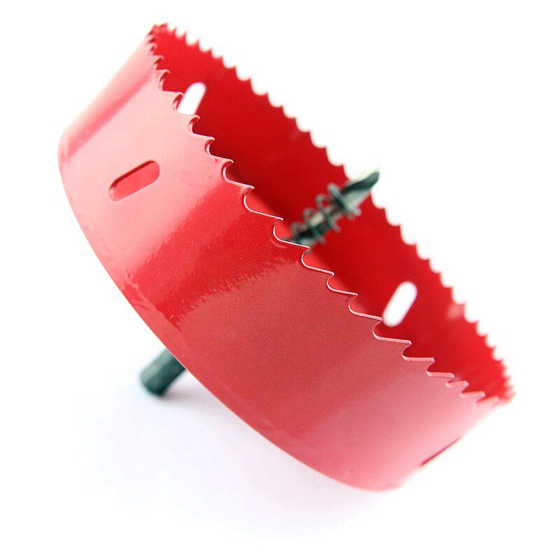 113mm tatami driller woodworking pipe cylinder light plate perforated drill sheet iron sheet M42 bimetal drilling machine