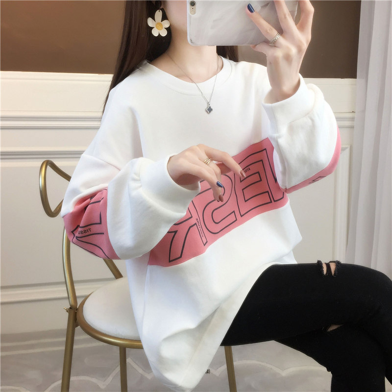 Gestational Woman Dress Spring Autumn Season Flex Inserts Color Printed Long Sleeve Blouse Blouse small Pregnant Woman Westernmost