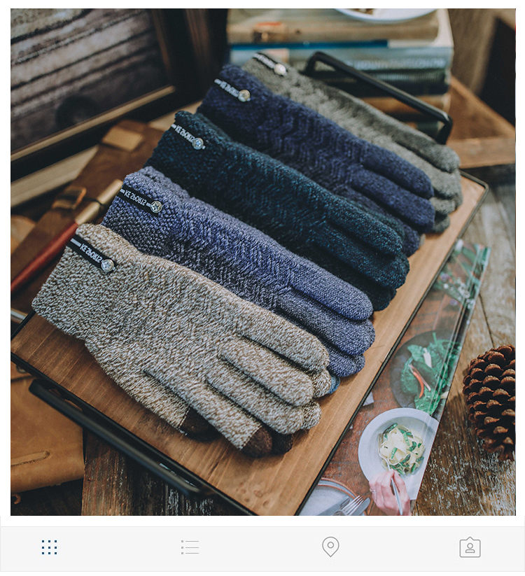 Gants pour homme en de laine - Ref 2782580 Image 8