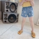 Quần short denim cho bé gái 2020 mùa hè mới của trẻ em daisy quần hot bé quần short phong cách nước ngoài - Quần jean