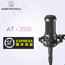 Audio Technica Iron Triangle AT2035 large diaphragm condenser microphone heart shaped recording microphone licensed