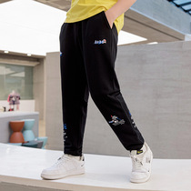 Middle-aged childrens spring new pants 2021 Korean version of the childrens boys loose all-match casual trousers trendy youth spring