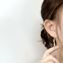 FAD Day Ensemble Light Extravagant Jewelry 10k Gold Flow Suvane Leaf Misosteny Earrings Earrings Temperament