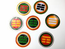 Town house pure copper 8CM gossip complement corner sign wall sticker house missing corner complement corner special gossip card