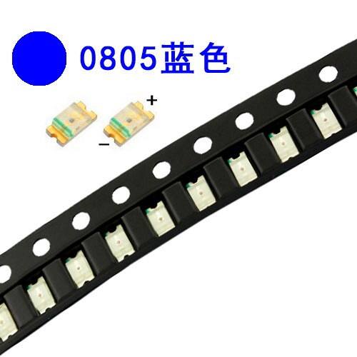 0805 patch LED blue blue bright blue light blue light 10 only light emitting diode package DIY electronic production