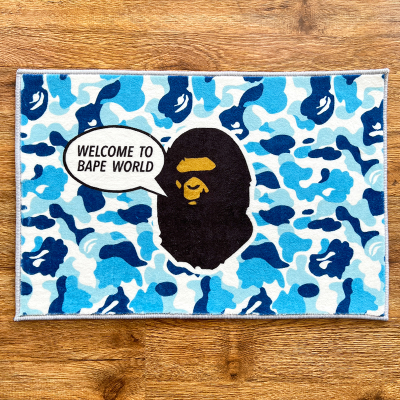 Fashion Brand Carpet Camouflage Bape Living Room Bedroom Bedside Blanket Soft Door Mat Washable Bathroom Non-Slip Water Absorption