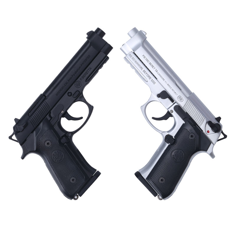 Alloy military model M92 throwing shell pistol model 1: 2.05 Beretta M92A1 full metal gun model is not launchable