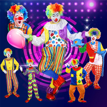Masquerade magician performance props costume swallowtail clown costume dress up clown dress costume adult suit