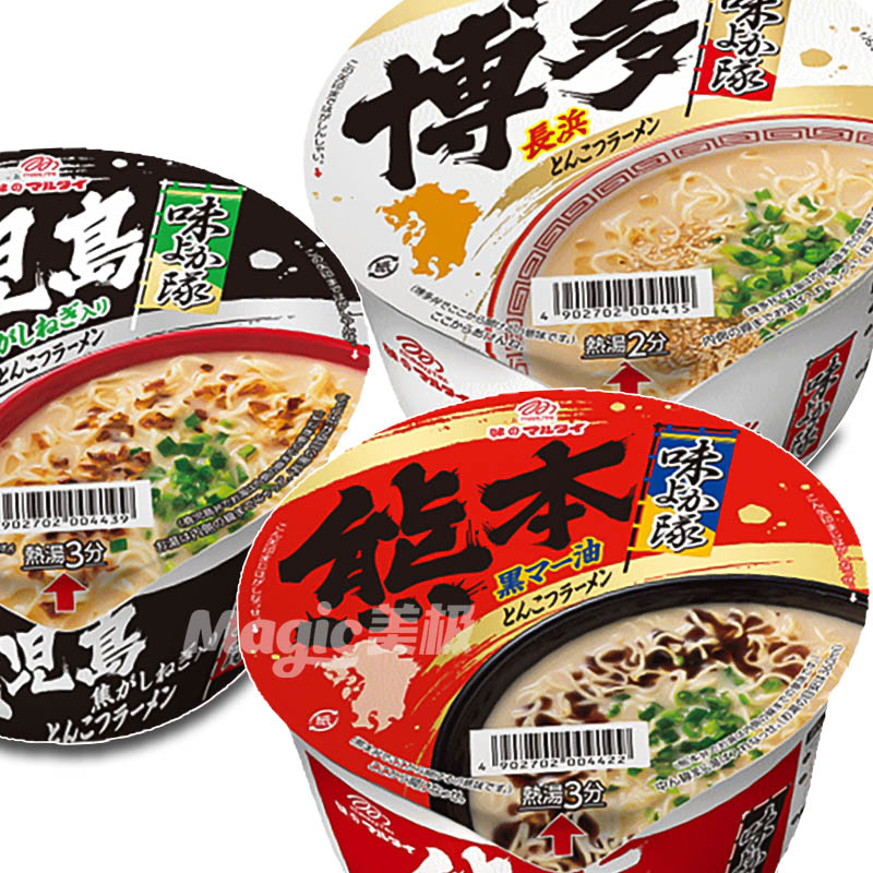 Japanese marutai flavors four-sided porpoise bones convenient noodle bear Kashima Bodo Imported Bowl Ramen