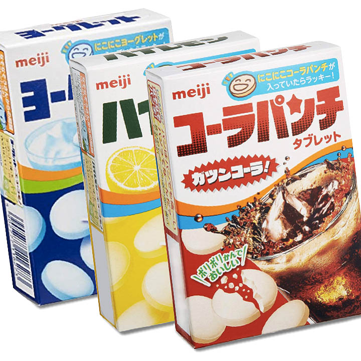 Meiji hilemon throat candy Japan original large particle lactic acid bacteria Lemon flavor cola imported snacks
