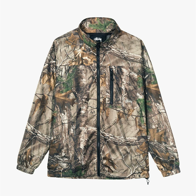 Куртка STUSSY REALTREE JACKET Stussy Branch Камуфляжная застежка-мная непромокаемая ветровка
