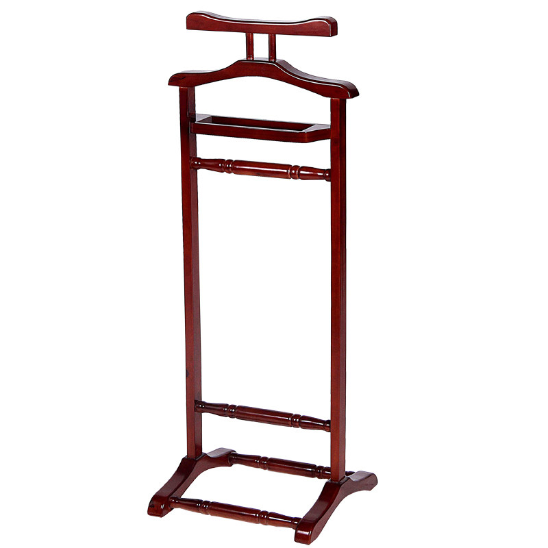 Solid wood floor coat rack hanger simple modern bedroom clothes rack hotel hotel guest room coat rack