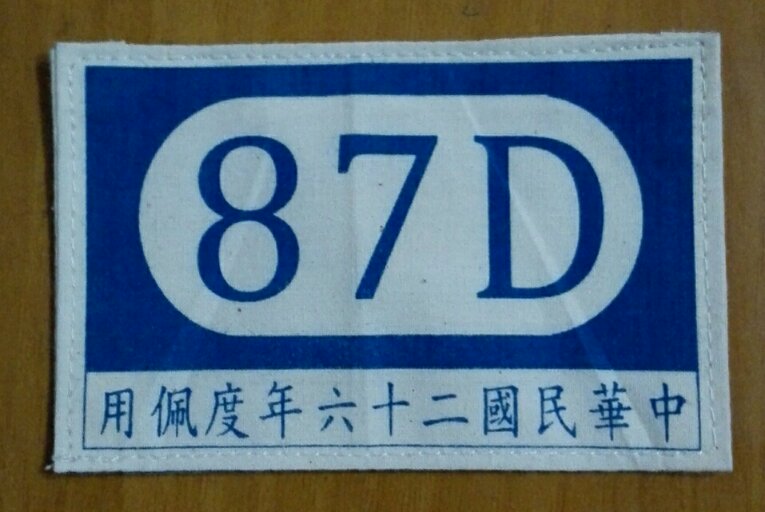 87 division armband badge