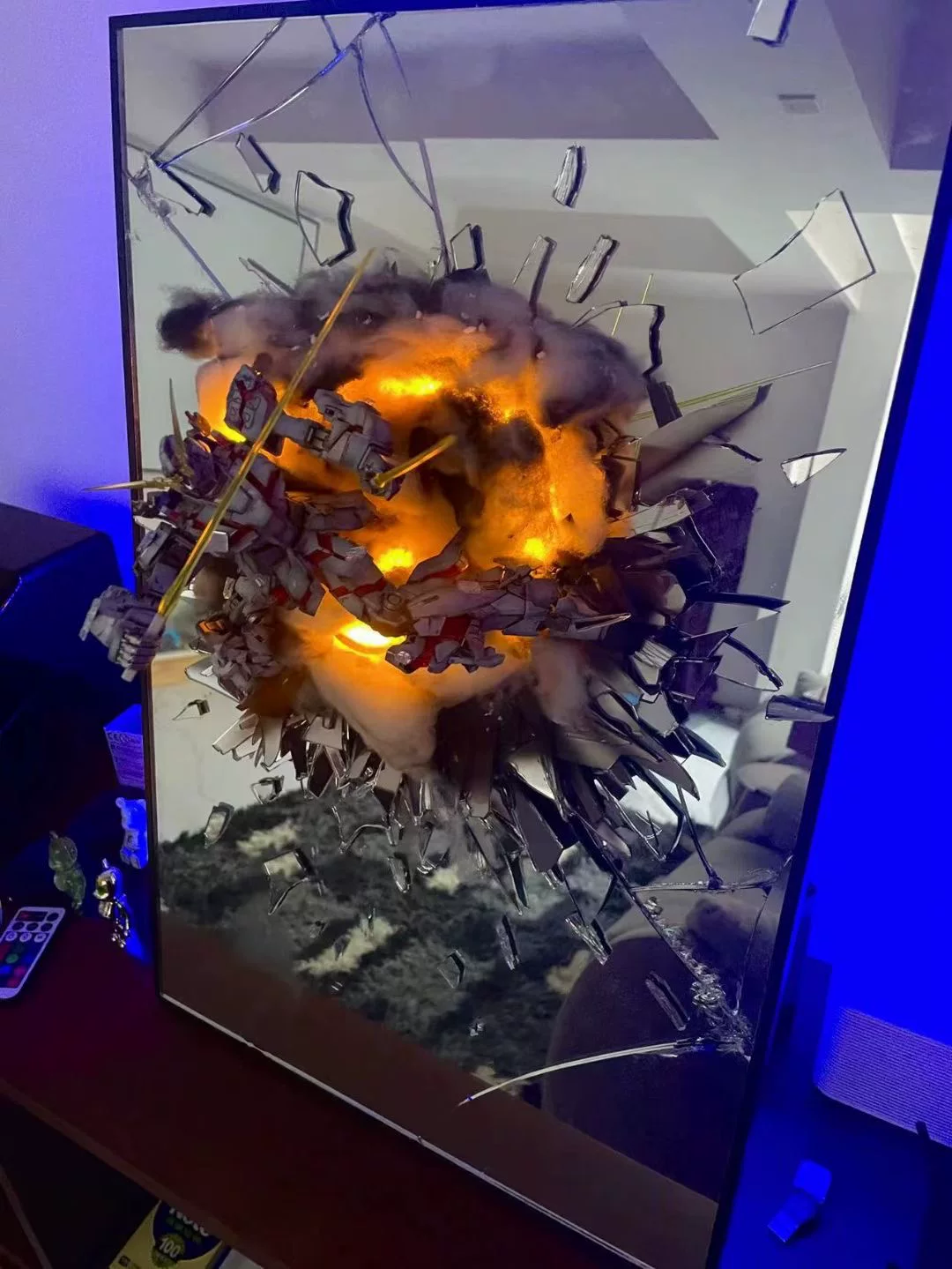Модифицированная модель Gundam Unicorn PG/MG 1/100 серия на зеркалировании геральдического стиля