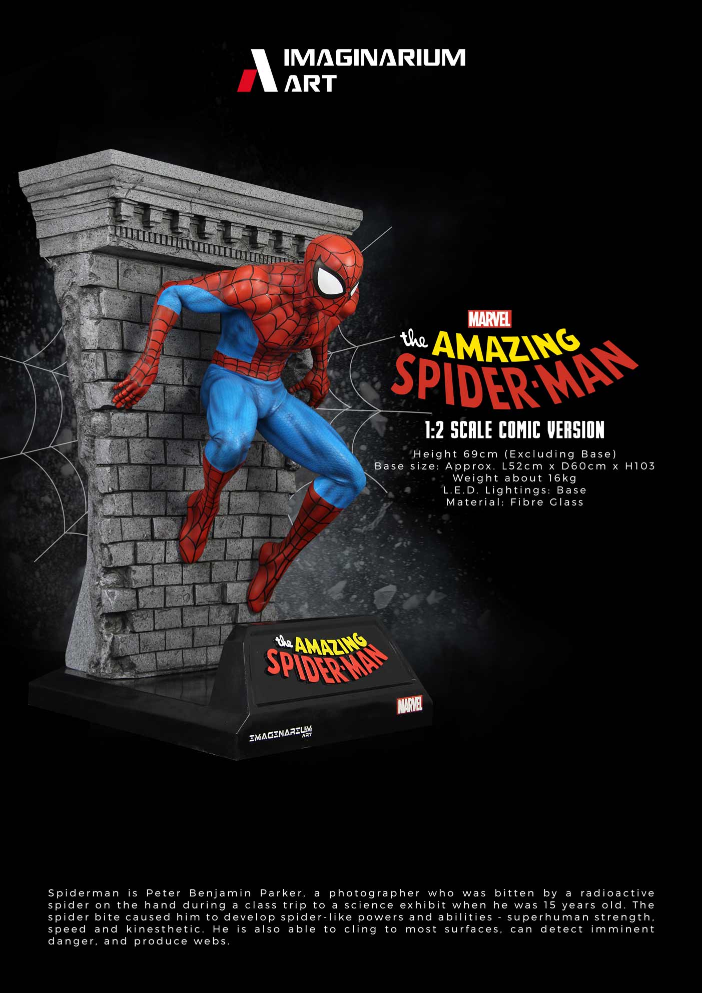 Spot 1 2 Imaginarium Art IA Spider-Man Model Version Huge Full Body Statue Model