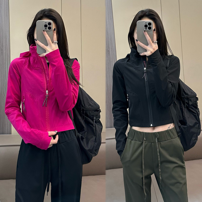 Spring and Autumn Outdoor Running Jacket Windproof Jacket Women's Yoga Fitness Wear Running Sports Shirt Women's 2025 New Style