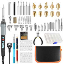 Engraving soldering iron hot stamping DIY tool gourd template soldering tool LCD digital display soldering iron precise temperature control