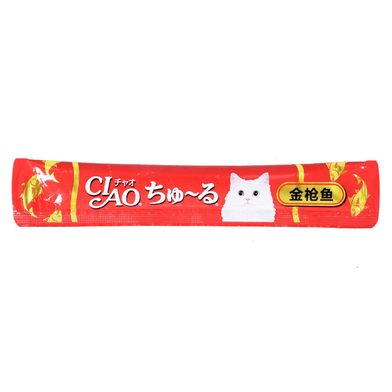 Mèo tham nhũng Inabao 啾 chất lỏng cá ngừ mèo hương vị nhánh đơn vào một bữa ăn nhẹ mèo 14g * 10 - Đồ ăn nhẹ cho mèo thức ăn chó mèo