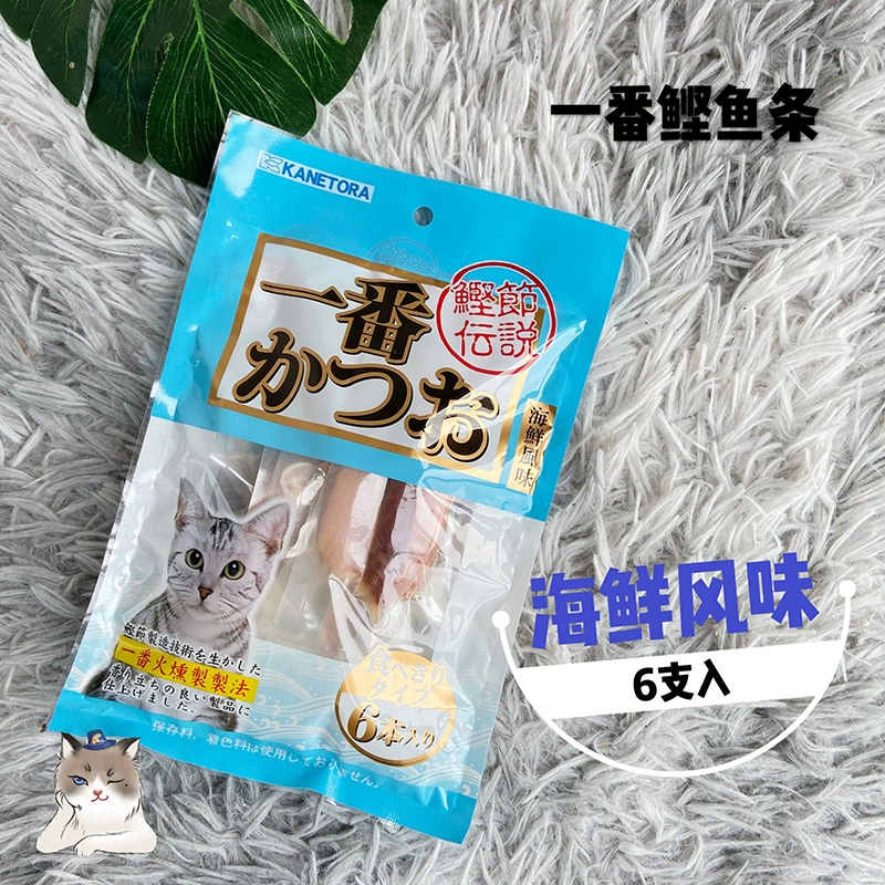 Mèo tham nhũng - Truyền thuyết về lễ hội Bonito Bonito Dải hải sản Mèo thịt Thịt mèo ăn nhẹ 6 cái - Đồ ăn nhẹ cho mèo