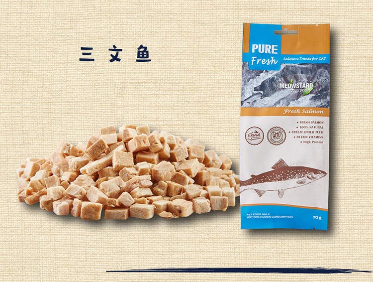 Mèo tham nhũng - 喵 FD Thịt tươi đông lạnh Thú cưng ăn vặt Mèo ăn vặt Thịt khô Cá hồi khô Mực khô - Đồ ăn nhẹ cho mèo thức ăn cho mèo me-o có tốt không