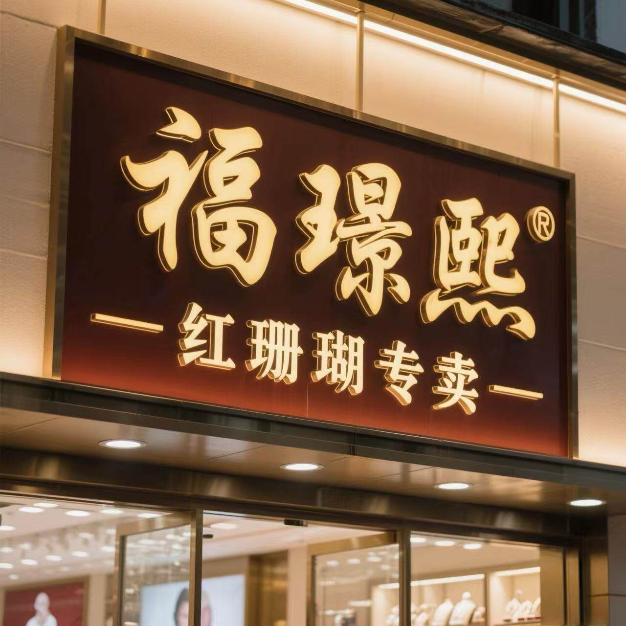 福璟熙珠宝珊瑚小店的LOGO
