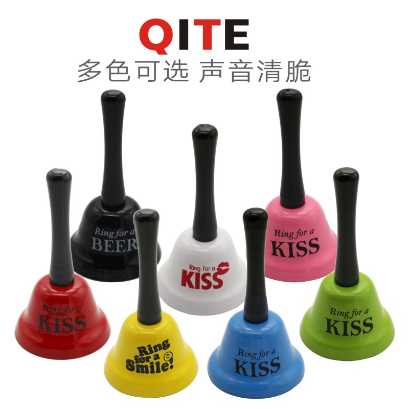 Metal Santa Claus Big Shake Bell School Activities Christmas Shake the bell Rattle Bell Bronze Bell-Taobao