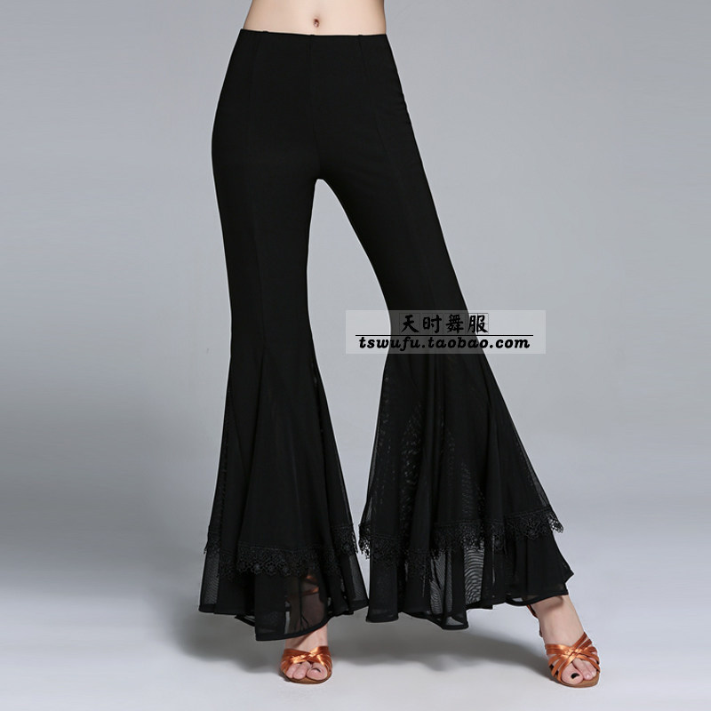 Lady Pants New Lady Dance Pants Latin Dance Pants National Mark Morden Square Dance Pants Practice Pants Performance Latin Pants