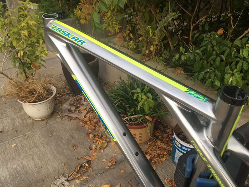 велорама 美国gt zaskar team 队版 全碳纤维xc山地车自行车车架 碳架