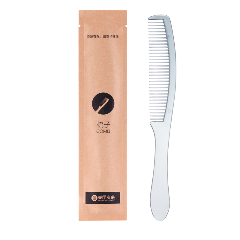 Don't you see meituan-disposable comb transparent long strip long hair comb hotel hotel homestay washing