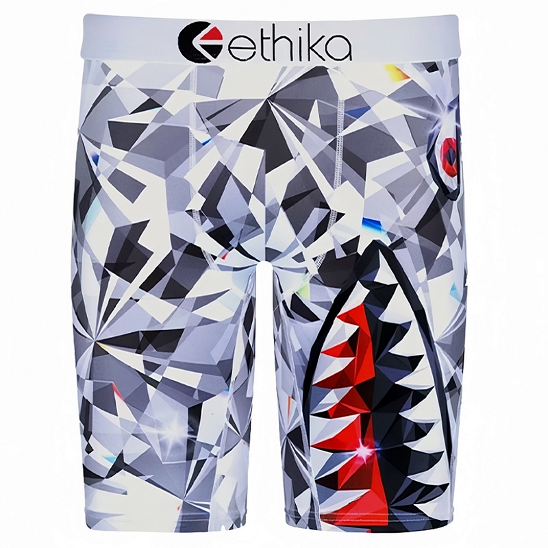 Ethika Fashionable Men's Underwear Ice Silk Men's Boxer Shorts Breathable Quick-Drying Sports Seamless Leggings