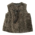 MEET hiệu suất chi phí cao Leopard-print cừu đơn giản cắt lông cừu lông thú một lông vest vest nữ áo lông nữ Faux Fur