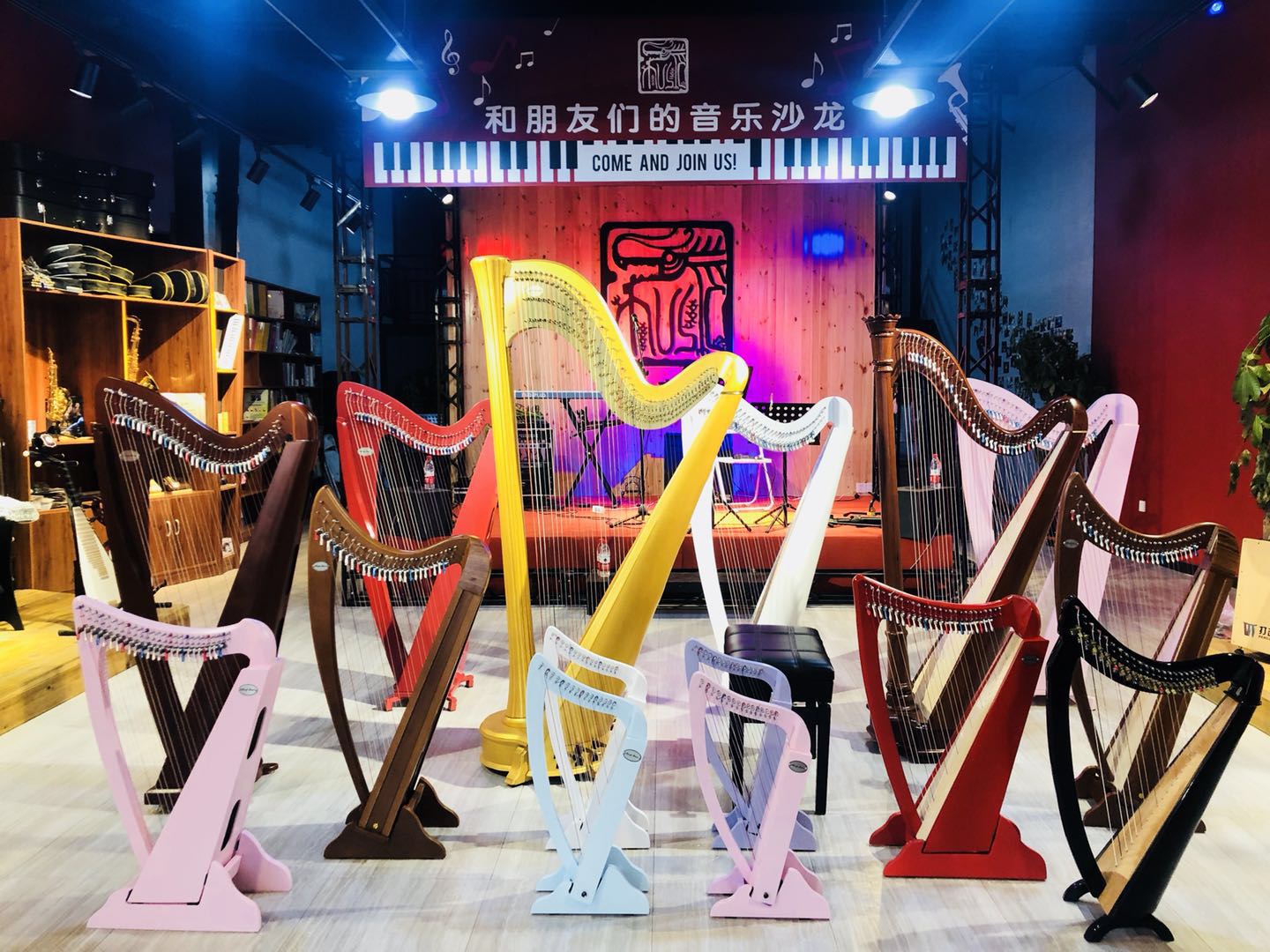 Harp accessories harp leg frame string tuner tuning wrench harp package tutorial, etc.