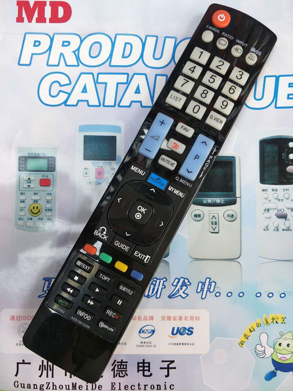 For LG LCD television remote control AKB73615309 Universal LG LCD LED with 3D