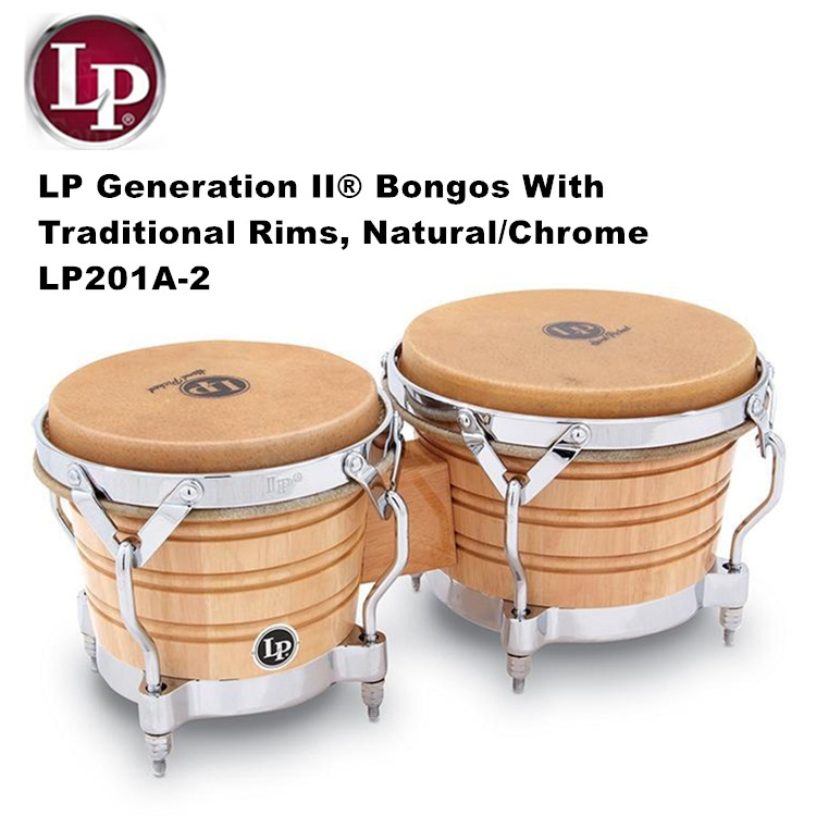 Fontainebleau piano shop LP Generation II® wooden bongo drum Bongos