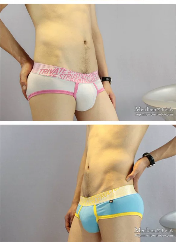Hai quần lót tam giác nam thời trang nam U lồi bó sát đồ lót cotton eo thấp đồ lót gợi cảm
