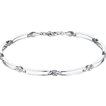 Lukfook Jewelry Hollow Cartouche Pt950 Platinum Bracelet Daily Style Platinum Bracelet Price L04TBPB0021