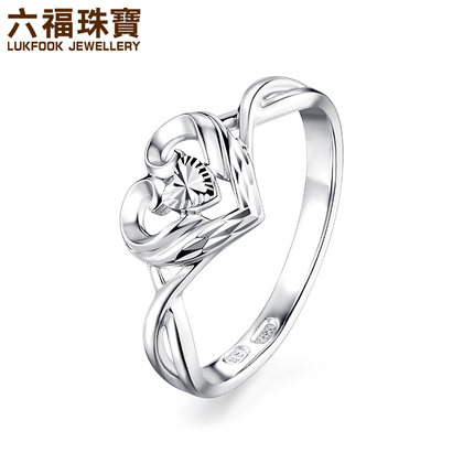 六福珠宝爱的翅膀铂金戒指多少钱