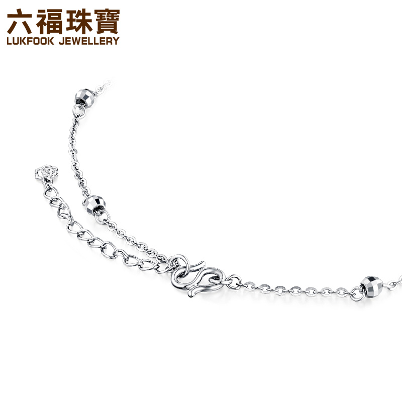 Liufu trang sức xe hoa hạt PT950 vàng bạch kim vòng chân nữ mô hình 0 từ chân bạch kim trang trí giá L05TBPB0007 - Vòng chân lắc chân vàng PNJ