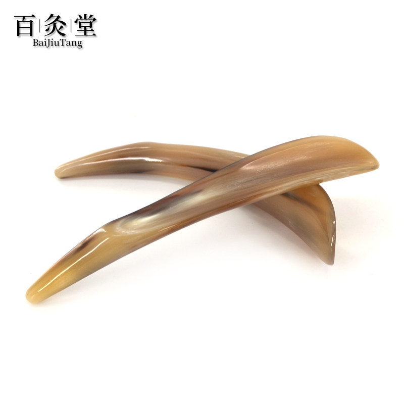 Natural scraping board cow horn half body universal neck face thin face dredge meridian beauty detoxification lymphatic