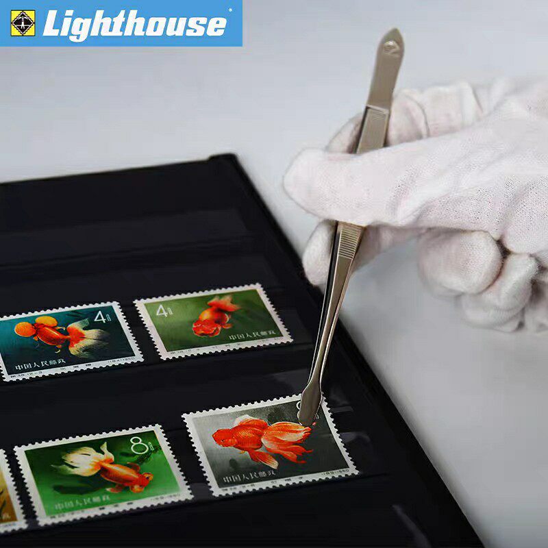 Double 11Lighthouse Germany import lighthouse stamp tweezers (lengthened thickened square head PI52)