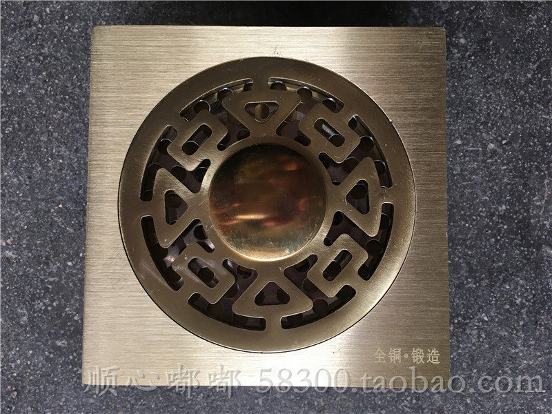 New pint full copper floor drain washing machine toilet deodorant floor drain bathroom anti-bug buy two-to-Taobao